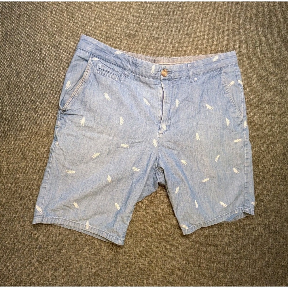 Johnnie O Shorts Adult 33 Khaki Performance Outdoor Golfing 8" Inseam Mens